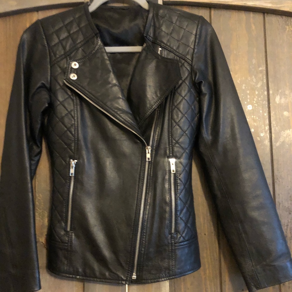 Custom Genuine Leather Jacket XS, Like New